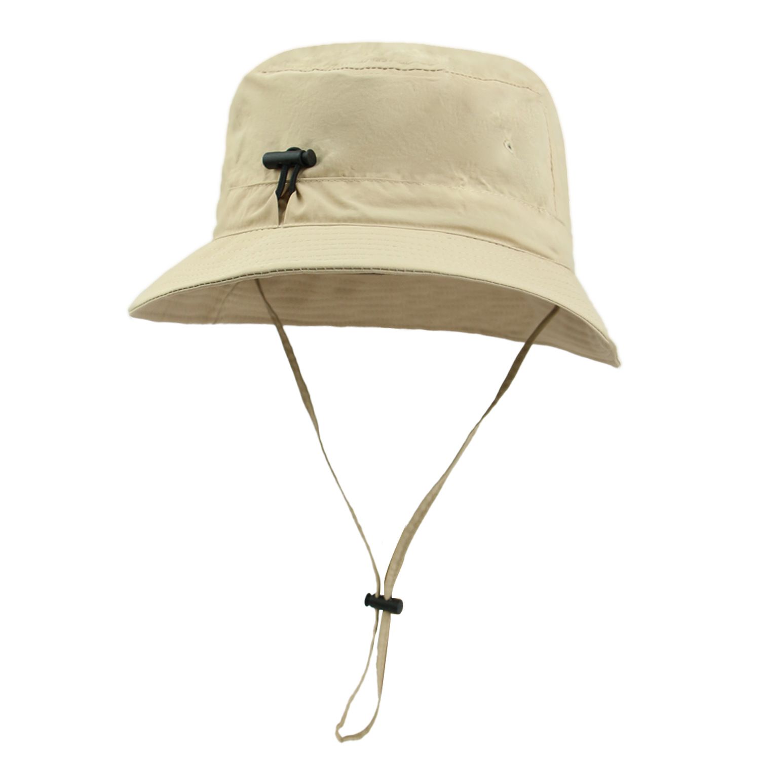 Khaki Outdoor UPF Sun Protection Bucket Hat - Lightweight Quick-Dry Polyester