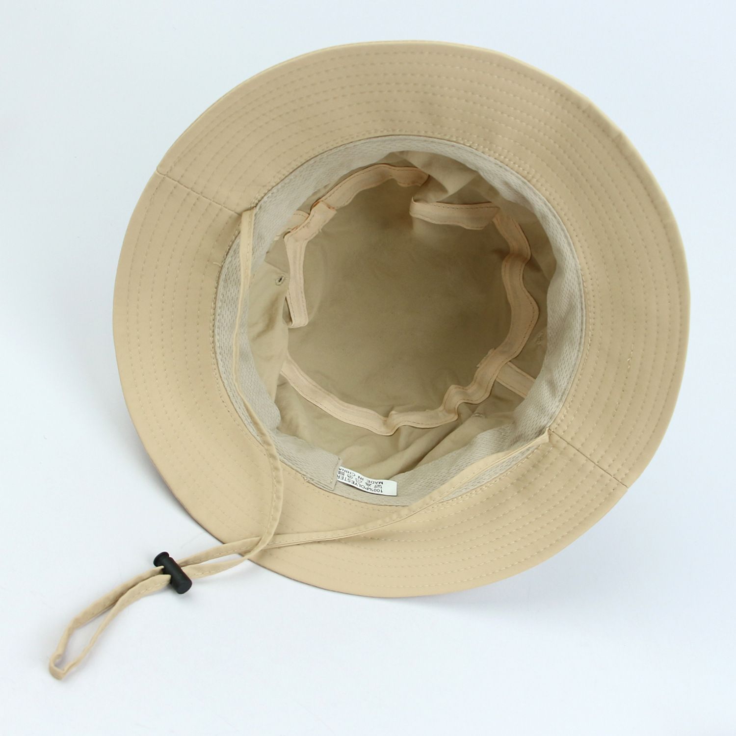 Khaki Outdoor UPF Sun Protection Bucket Hat - Lightweight Quick-Dry Polyester view 5