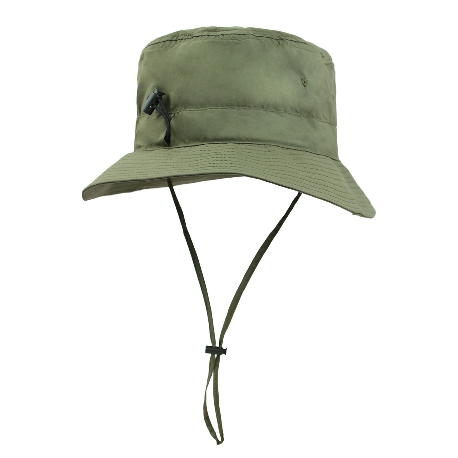 Green Outdoor UPF Sun Protection Bucket Hat - Lightweight Quick-Dry Polyester