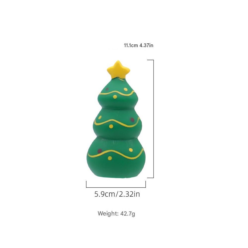 Dog Christmas Squeaky Toys（Christmas Tree） – Festive Designs view 5
