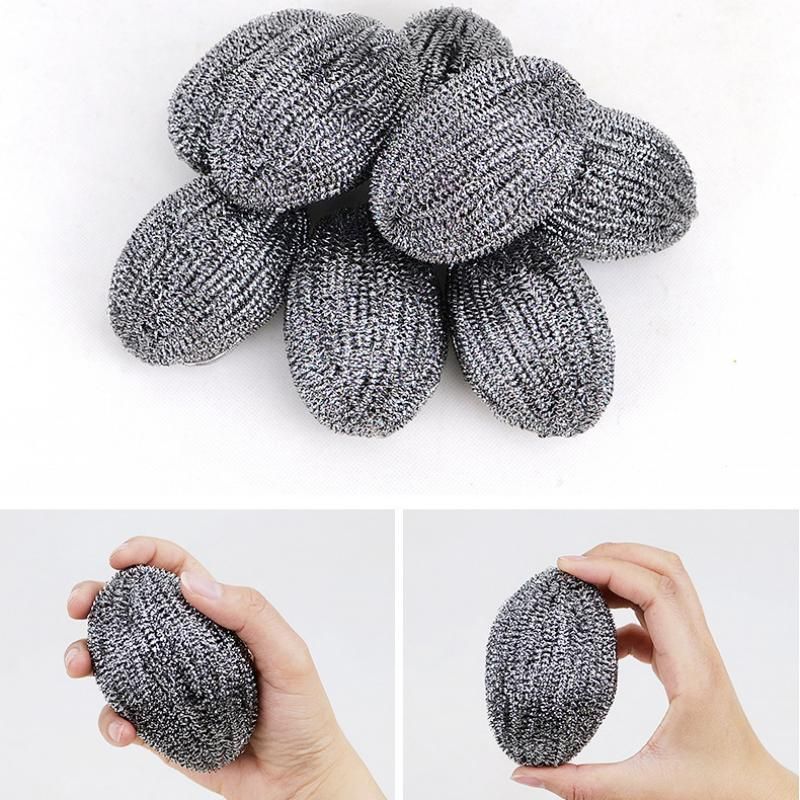 3 Pack Stainless Steel Scouring Pad with Hanging Loop - Heavy Duty Kitchen view 10