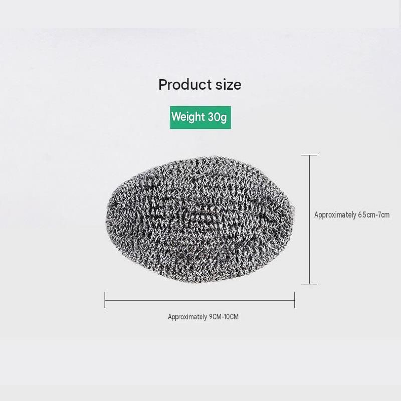 6 Pack Stainless Steel Scouring Pad with Hanging Loop - Heavy Duty Kitchen view 8