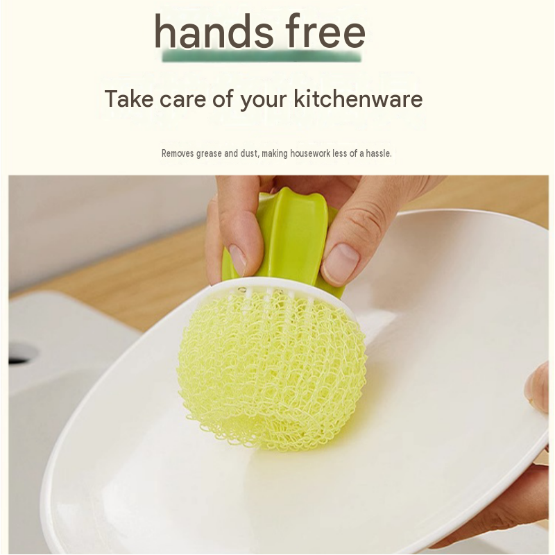 Cactus-shaped nano cleaning brush set with 3 pack green replacement heads and view 5
