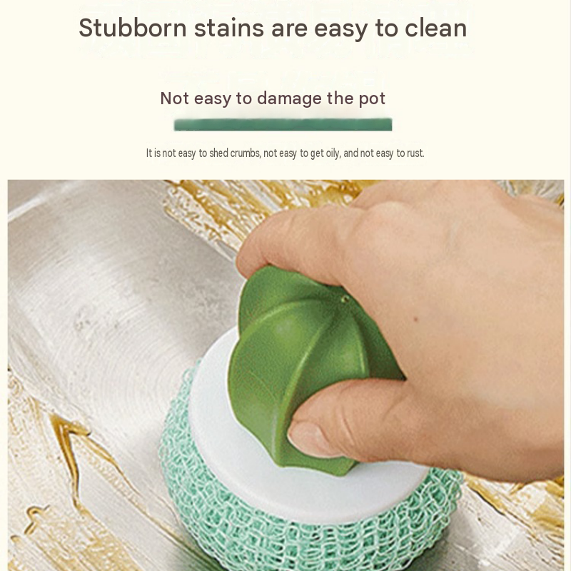 Cactus-shaped nano cleaning brush set with 3 pack green replacement heads and view 3