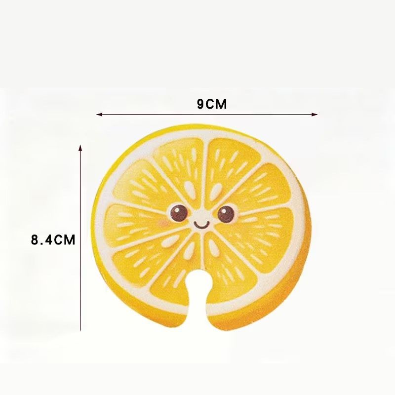 10 pack Cute Lemon-shaped Wood Pulp Sponge - Compressed Kitchen Dishwashing