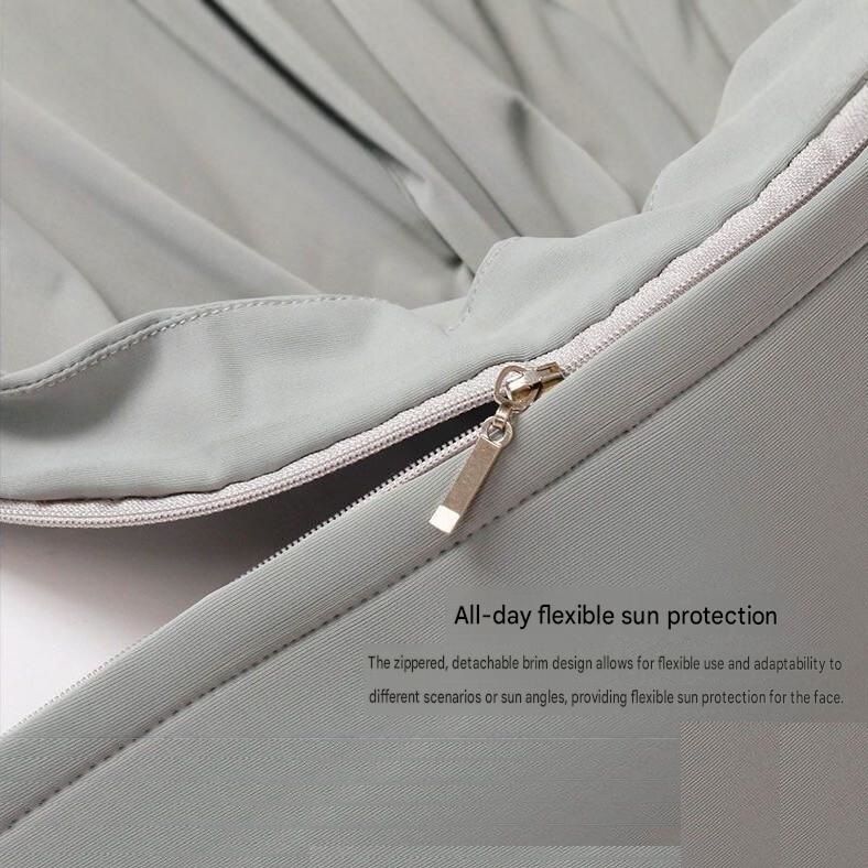 White UPF50+ Sun Protection Hoodie for Women - Breathable Polyester Long view 9