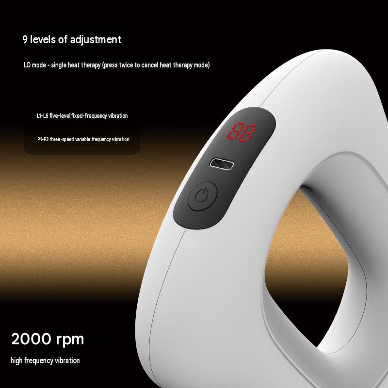 2 Pack Portable Fascia Ring Massager with Heat - 9 Speed Vibration view 4