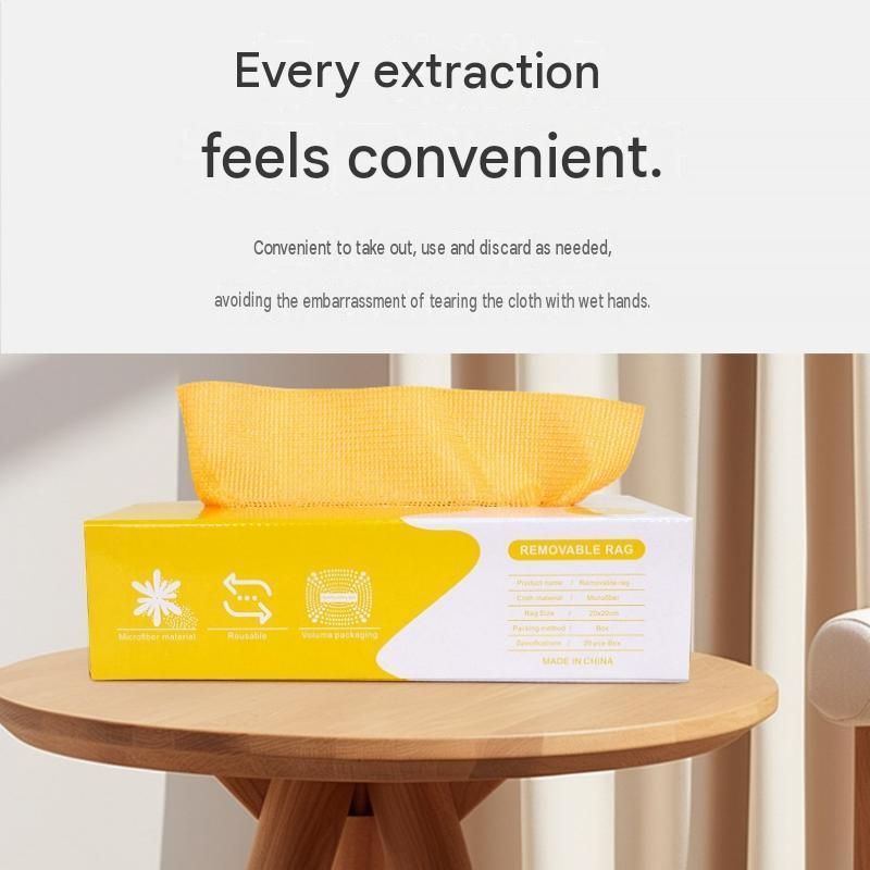 Yellow Disposable Microfiber Cleaning Cloths-Buy two get one free view 4
