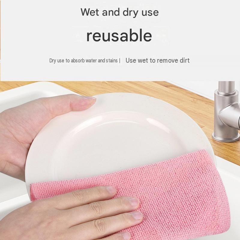 Blue Disposable Microfiber Cleaning Cloths-Buy two get one free view 8
