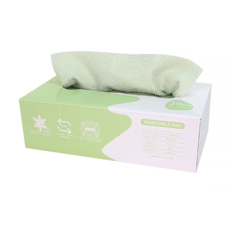 Green Disposable Microfiber Cleaning Cloths-Buy two get one free