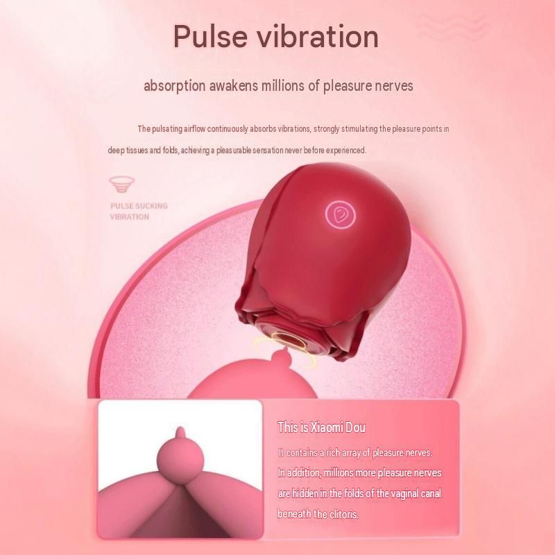 Purple Rose Sucking Vibrator - Silicone & ABS view 5