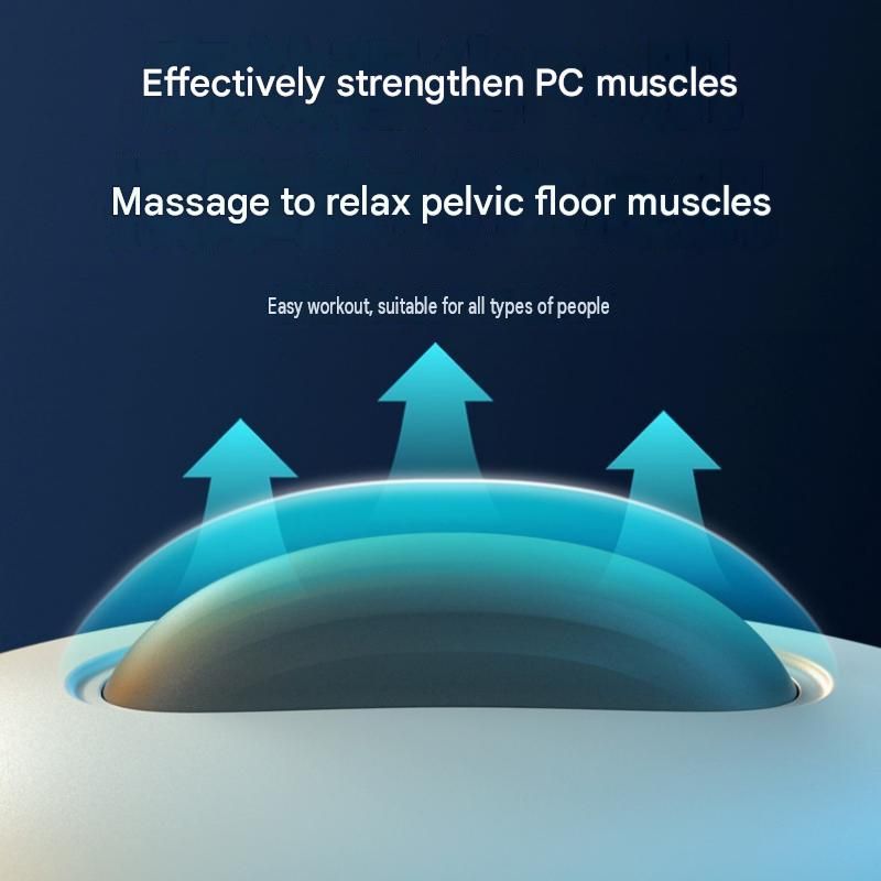 White Rechargeable PC Muscle Trainer - ABS and Silicone Pelvic Floor Exerciser view 4