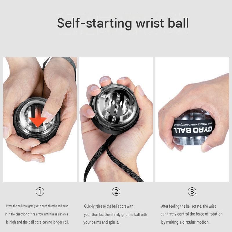 Blue Autostart Gyro Ball Wrist Trainer - Zinc Alloy Core view 6