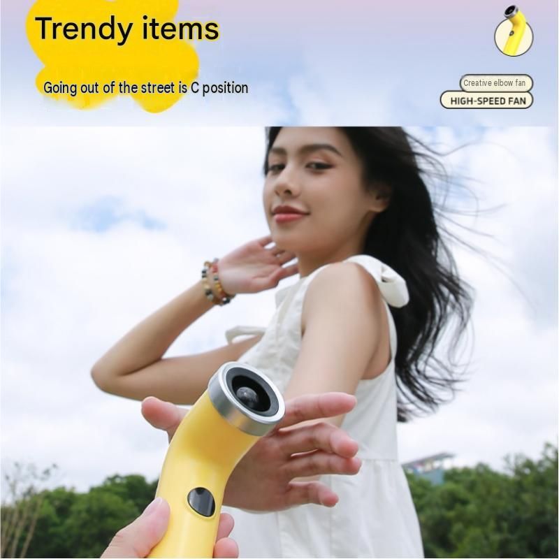 Beige Handheld Bladeless High-Speed Fan - 100 Speed Levels view 7