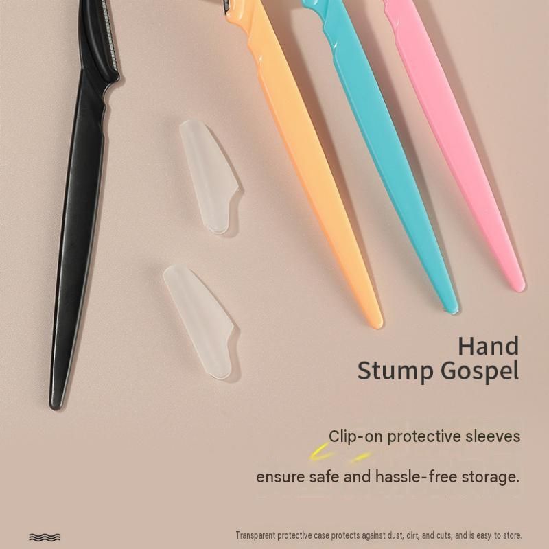 12 Pack Yellow Eyebrow Razor Trimmer - Stainless Steel Blade with Safety Guard view 8