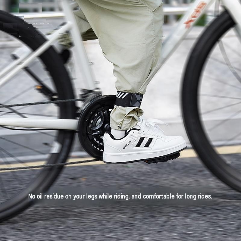2 Pack Reflective Bicycle Pant Strap - Adjustable Elastic Leg Band for Cycling view 5