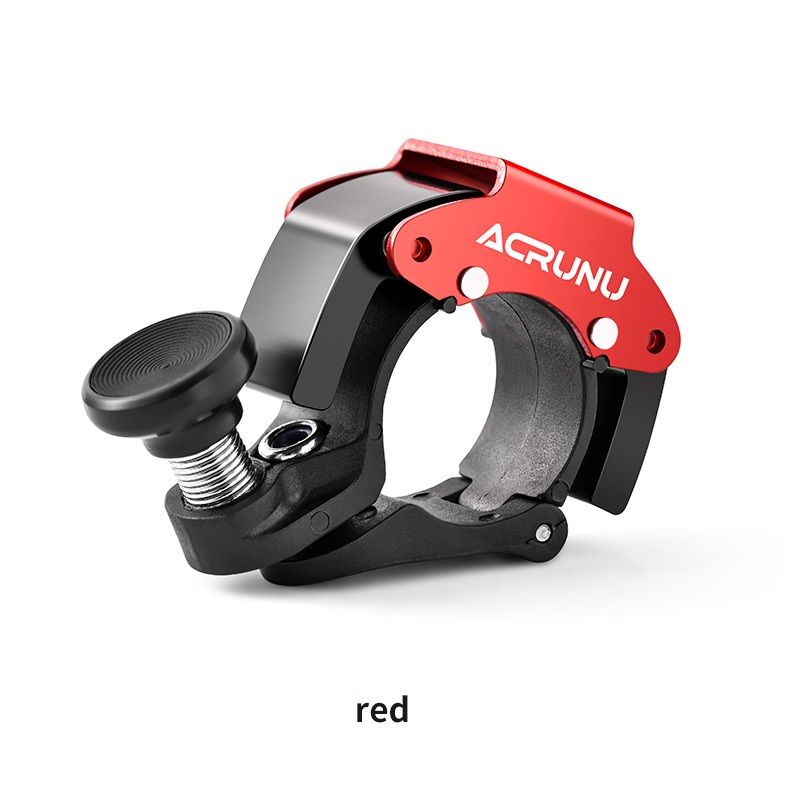 2 Pack Red Mini Bicycle Bell - Lightweight Aluminium Alloy Handlebar Ring with