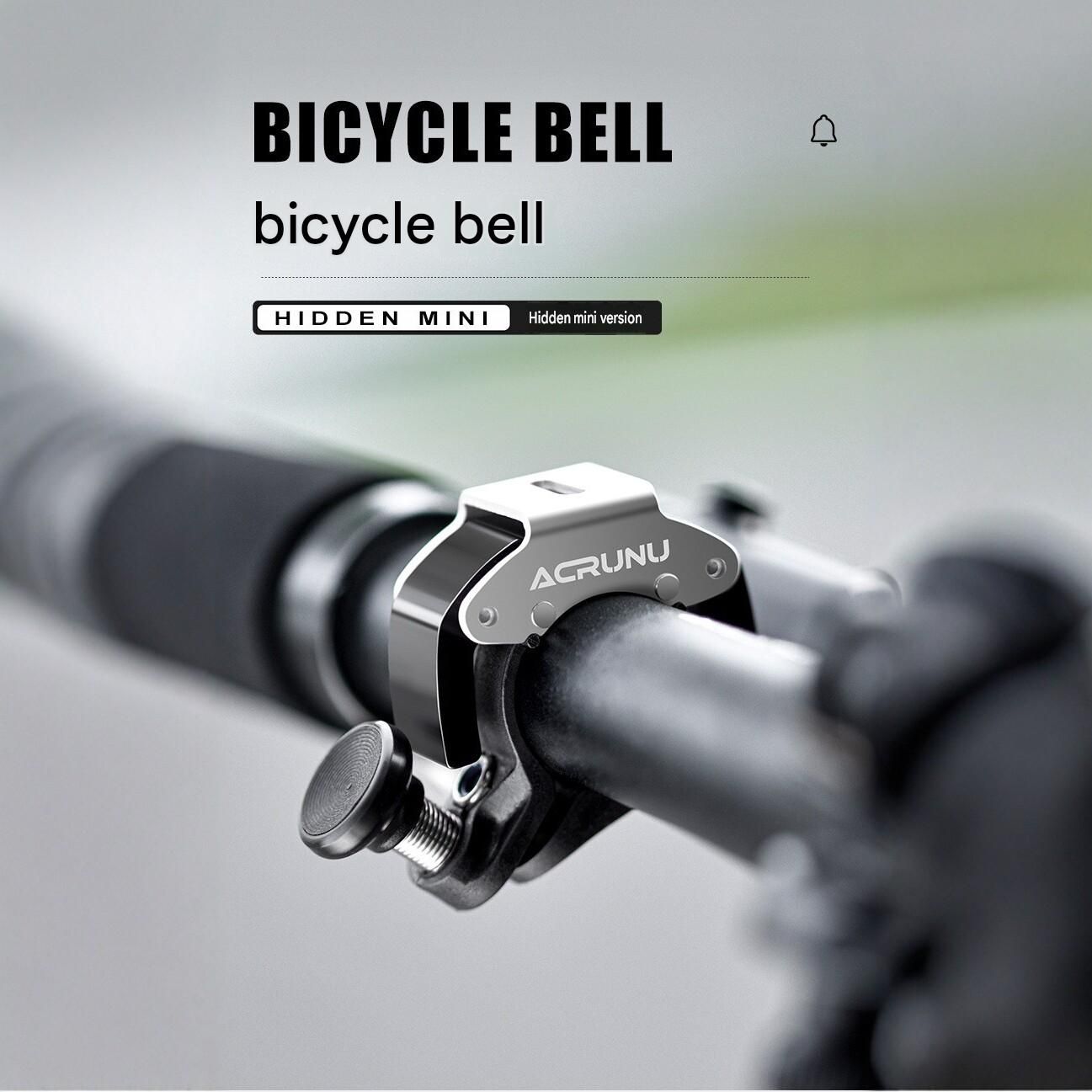 2 Pack Red Mini Bicycle Bell - Lightweight Aluminium Alloy Handlebar Ring with view 2