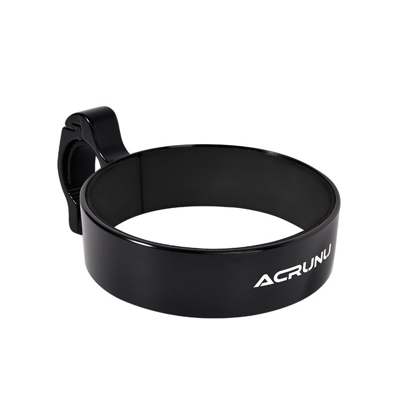 Black Aluminium Alloy Bicycle Cup Holder - Adjustable Handlebar Mount for