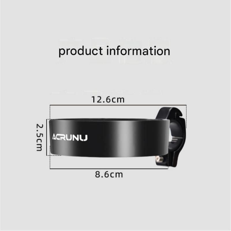 Black Aluminium Alloy Bicycle Cup Holder - Adjustable Handlebar Mount for view 3
