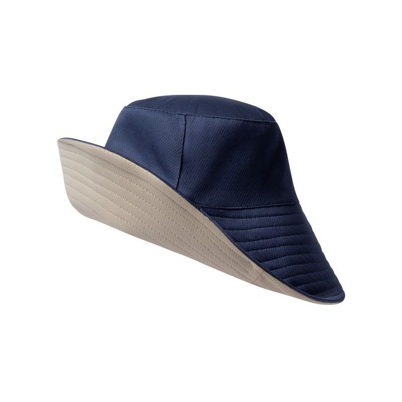 Blue and Beige Reversible UV Protection Bucket Hat - UPF 50+ Wide Brim Sun Hat