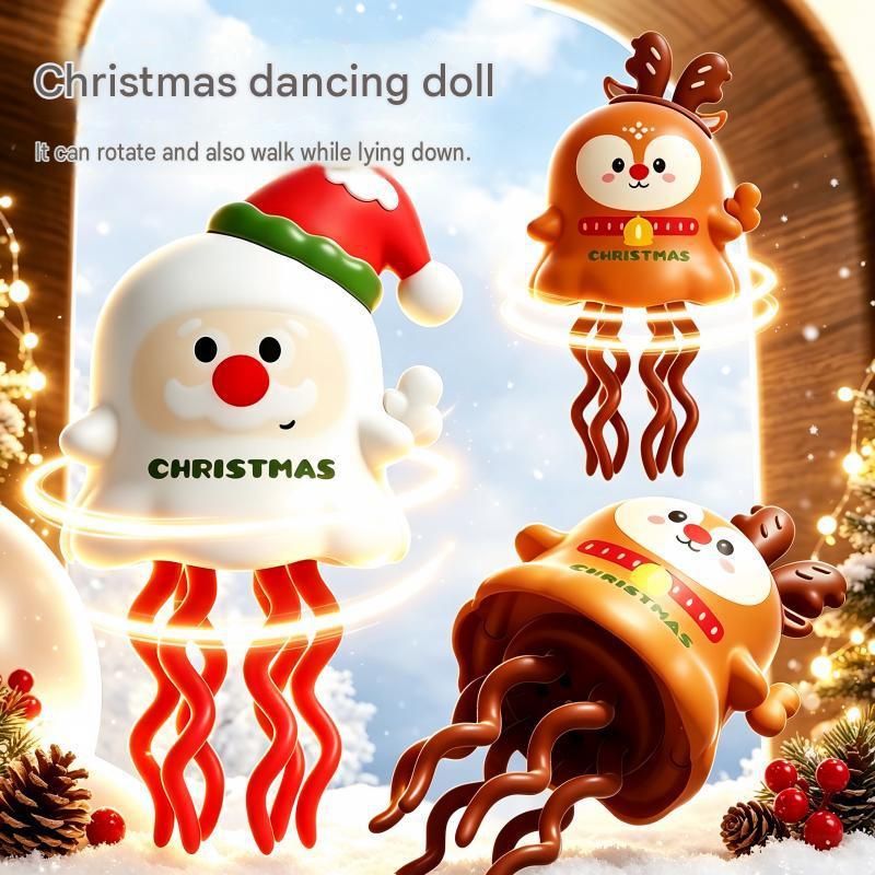 Reindeer-inspired design Wind Up Dancing Toy - Halloween and Christmas ABS view 3