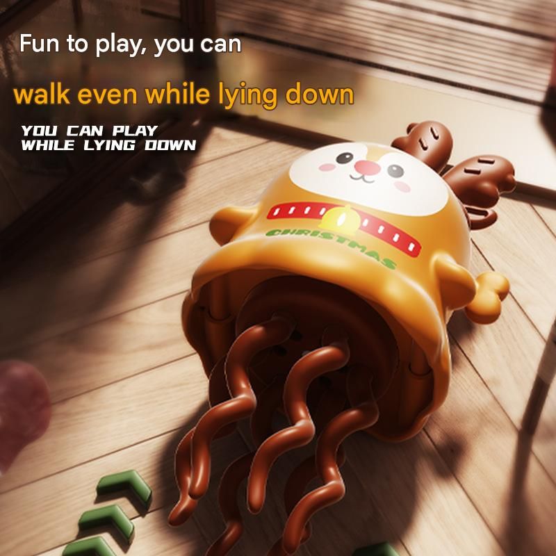Reindeer-inspired design Wind Up Dancing Toy - Halloween and Christmas ABS view 5