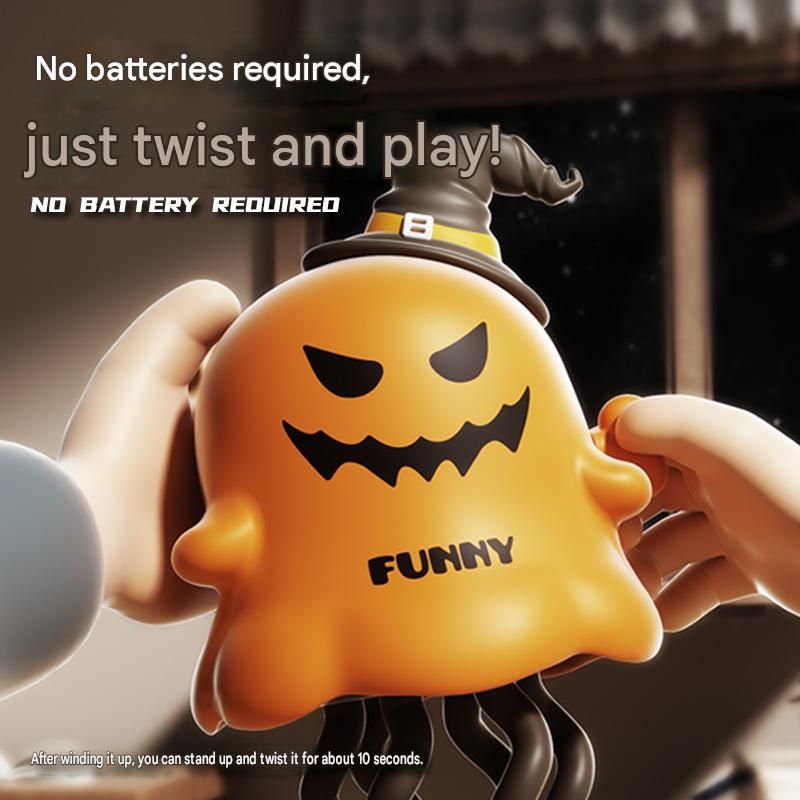 Ghost Character Design Wind Up Dancing Toy - Halloween and Christmas ABS view 6