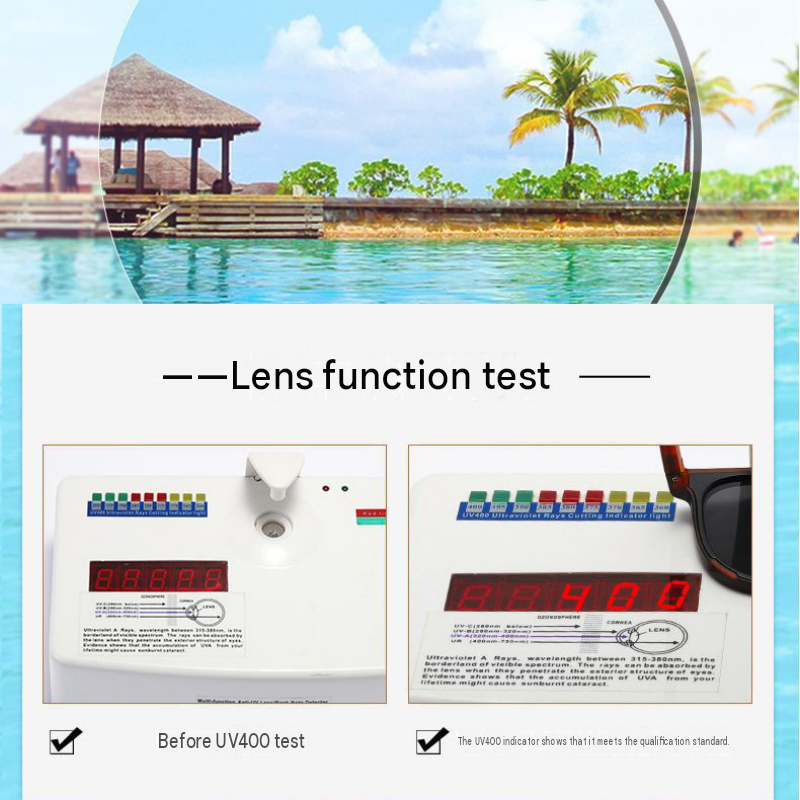 Beige Foldable Sunglasses for Women - Protection Fashion Square Round Frame view 7