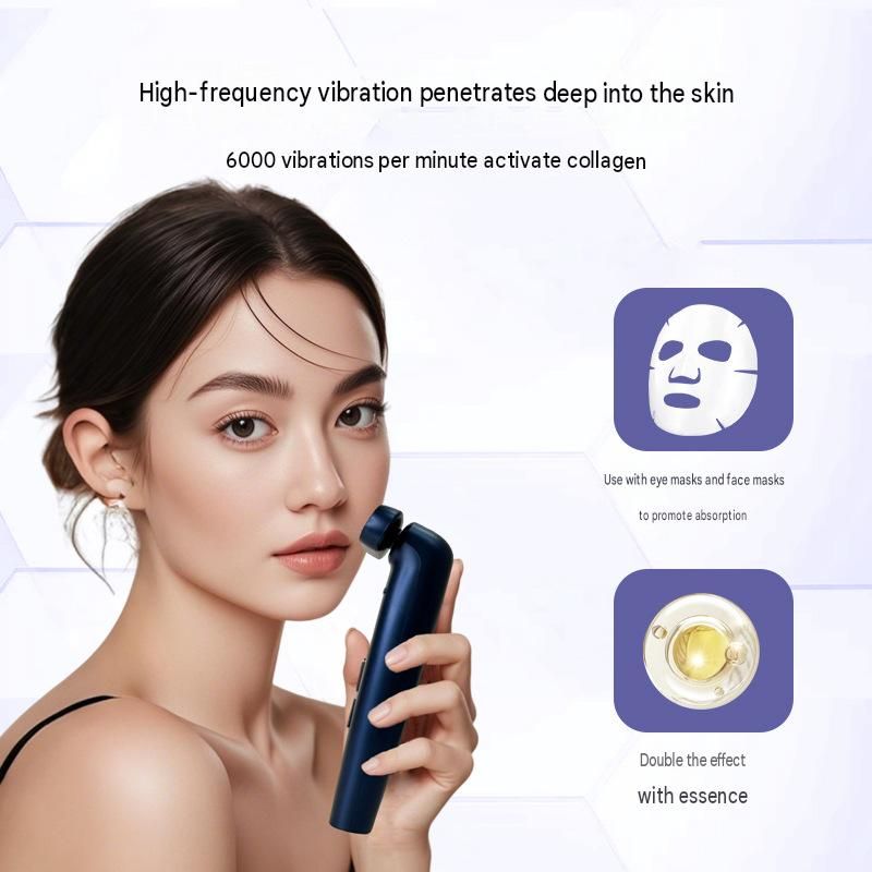 Blue EMS Eye Massager with Heat and Light Therapy - 360 Rotating Head view 5