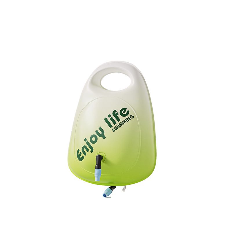 Green Tow Float Swim Buoy with Dry Bag Storage - Inflatable Safety Float