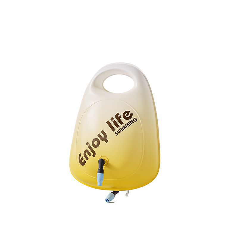 Orange Tow Float Swim Buoy with Dry Bag Storage - Inflatable Safety Float