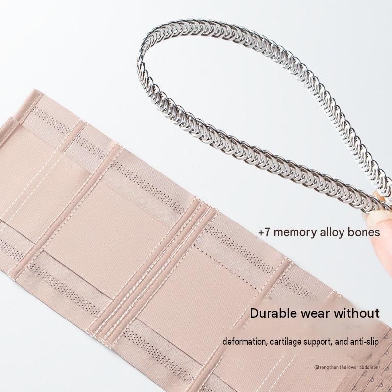 Black Size XXL Women's Waist Trainer Cincher - 7 Steel Bones Double Layer Mesh view 4