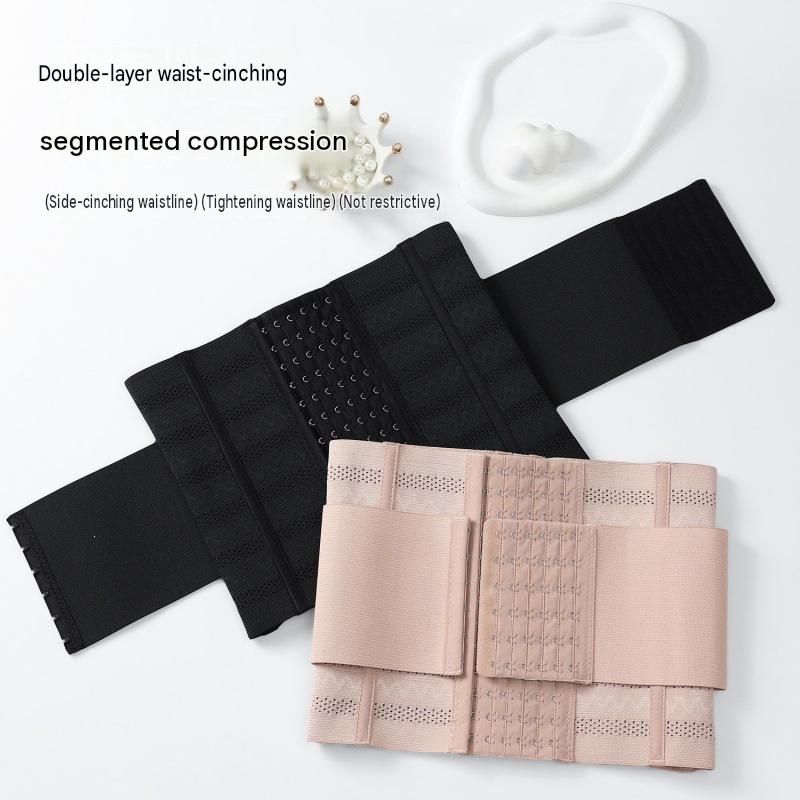 Beige Size XL Women's Waist Trainer Cincher - 7 Steel Bones Double Layer Mesh view 2