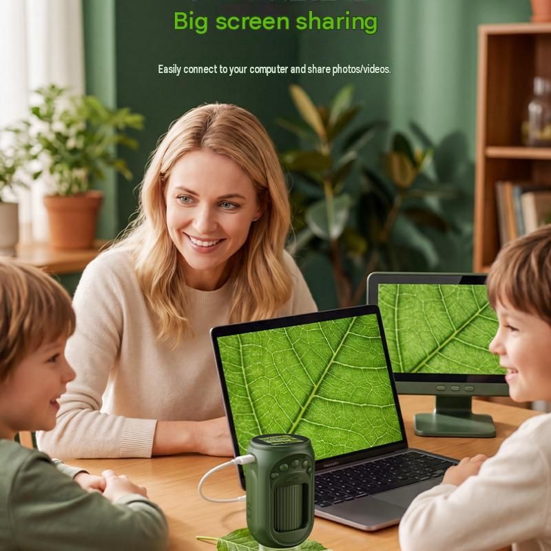 Dark green Portable Digital Microscope for - 1000x Magnification view 8