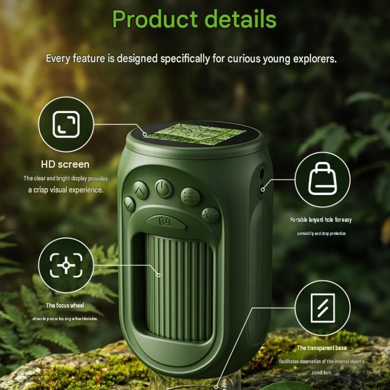 Dark green Portable Digital Microscope for - 1000x Magnification view 9