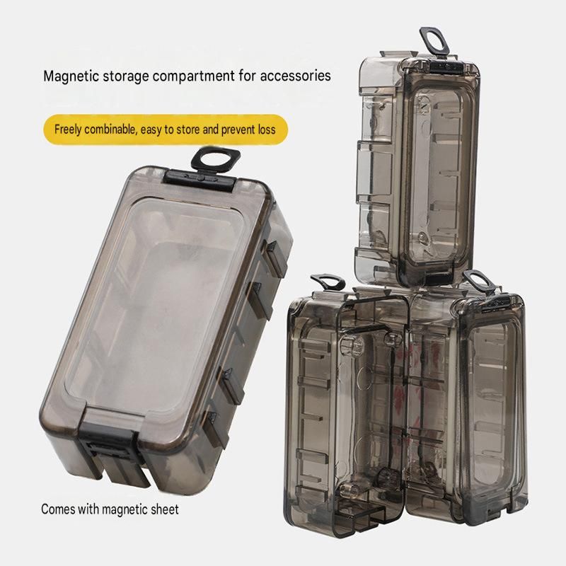 8 pack Green Magnetic Fishing Tackle Box - Modular Waterproof Storage Case for view 3
