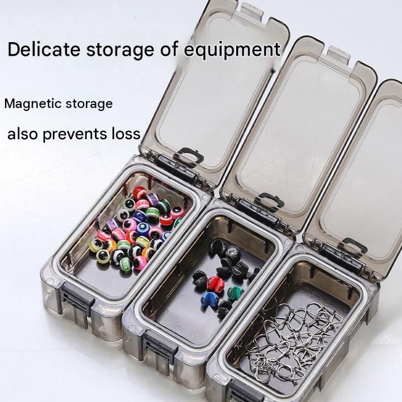 8 pack Yellow Magnetic Fishing Tackle Box - Modular Waterproof Storage Case view 5
