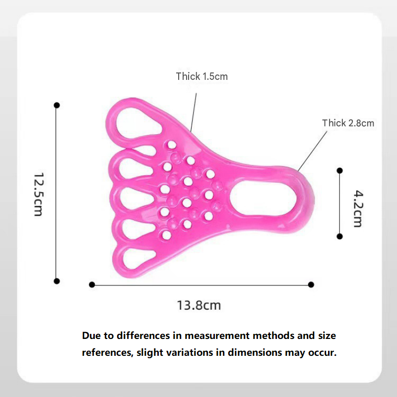 2 pairs Red Silicone Foot Stretcher and Toe Separator - TPR Yoga Stretching view 4