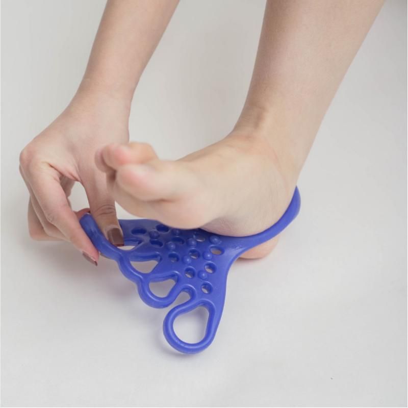 2 pairs Red Silicone Foot Stretcher and Toe Separator - TPR Yoga Stretching view 5