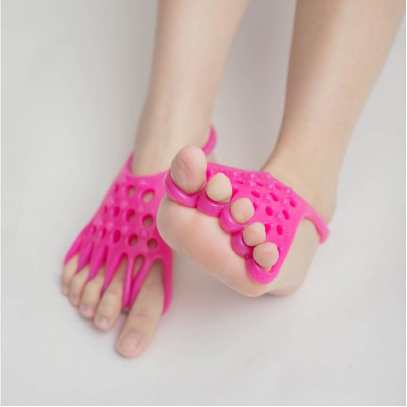 2 pairs Blue Silicone Foot Stretcher and Toe Separator - TPR Yoga Stretching view 7