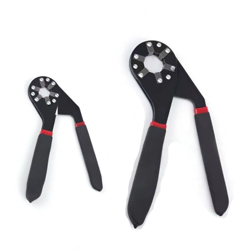 Black 6-inch and 8-inch Multi-Purpose Hexagonal Magic Wrench set- High Carbon