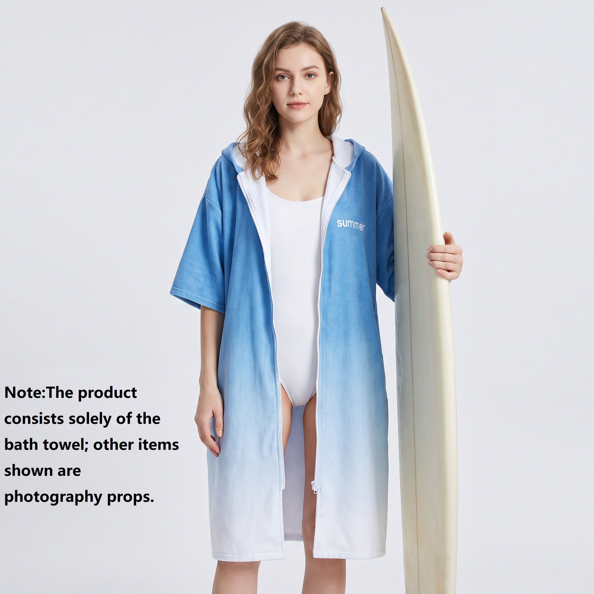 2 pack Quick Dry Microfiber Surf Poncho Towel（Style 1）- Hooded Changing Robe
