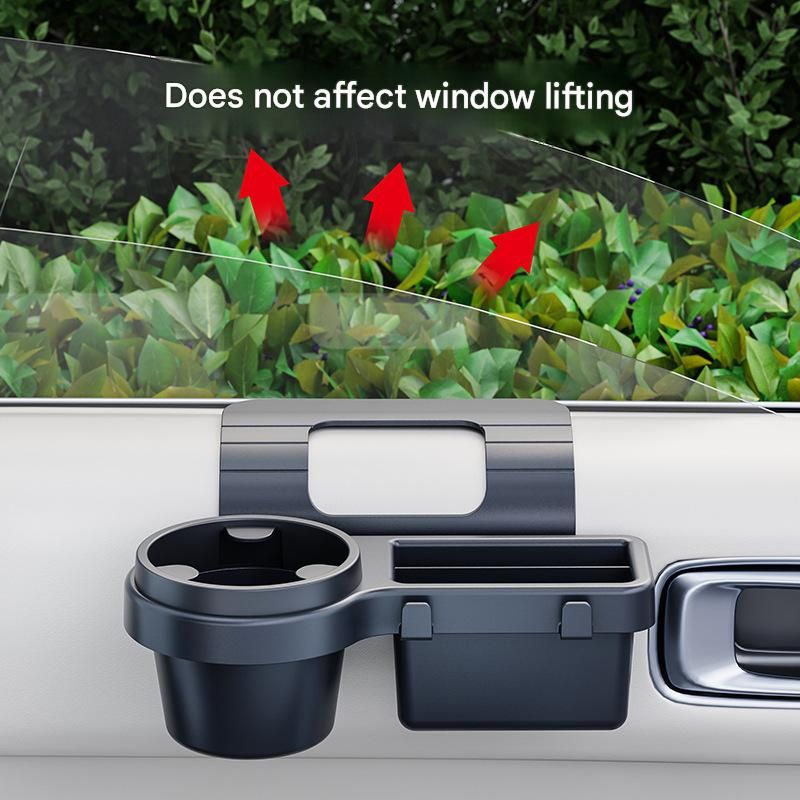 4-in-1 Car Window Cup Holder and Phone Mount - Adjustable Dashboard Storage view 4