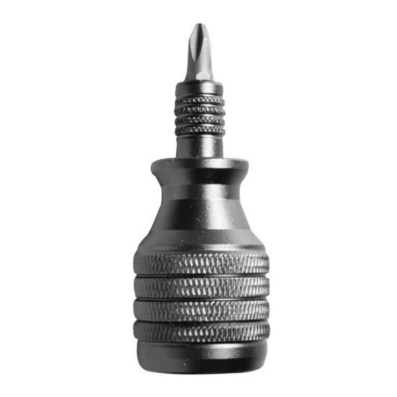 7-in-1 Aluminium Alloy Multi-Bit Screwdriver - Compact S2 Steel Bit Set with