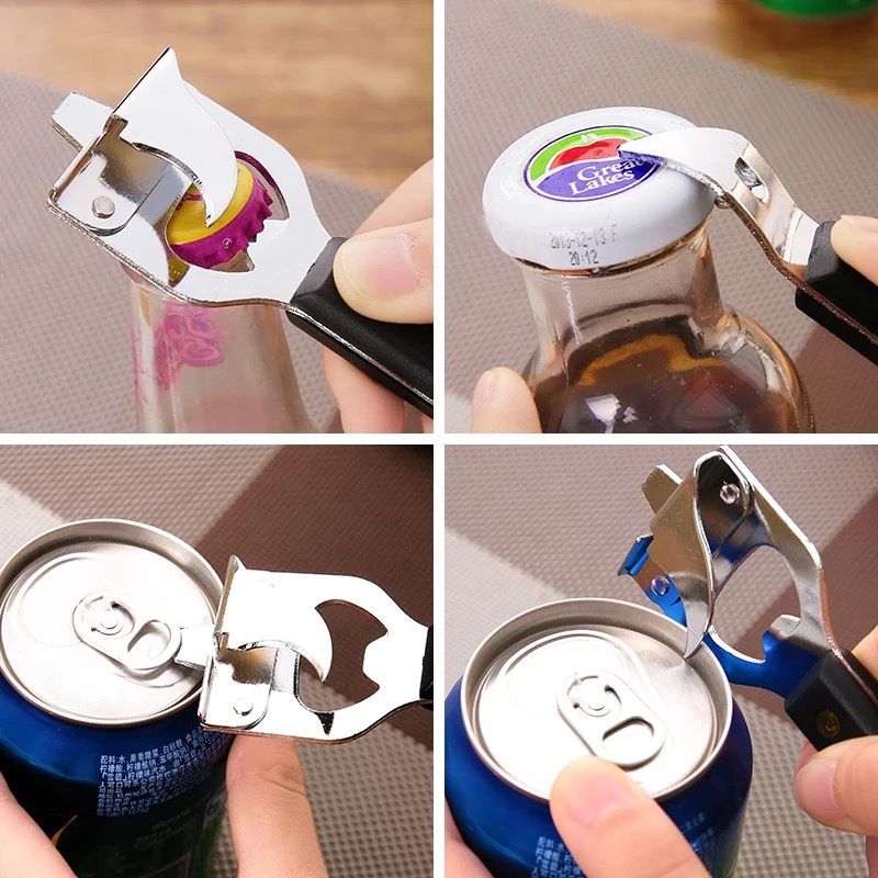 4-in-1 Stainless Steel Bottle Opener and Can Opener - Heavy Duty Beer Opener view 8
