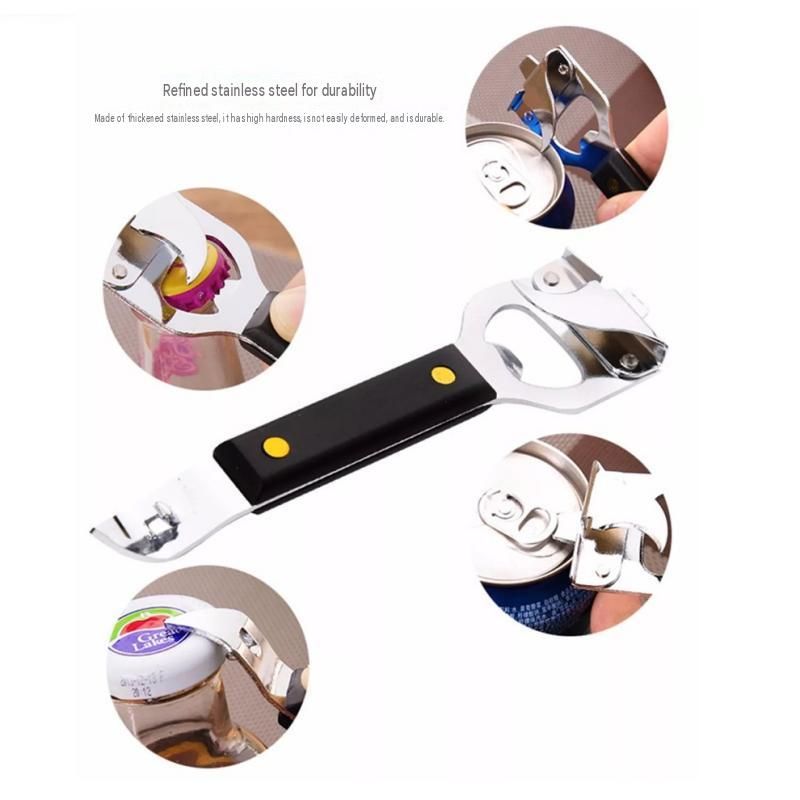 3-pack 4-in-1 Stainless Steel Bottle Opener and Can Opener - Heavy Duty Beer view 3
