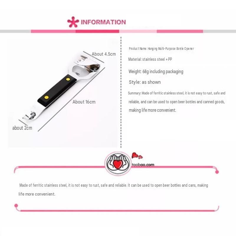 3-pack 4-in-1 Stainless Steel Bottle Opener and Can Opener - Heavy Duty Beer view 6