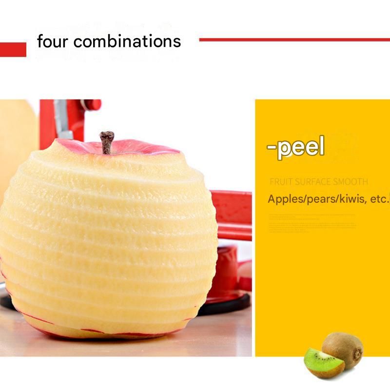 Pink 3-in-1 Apple Peeler Slicer and Corer - Manual Hand Crank Fruit Peeling view 12