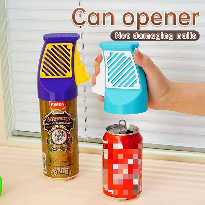 2-pack Dark blue Easy Open Can Opener Tool - Nail Safe Beverage Lid Lifter view 2
